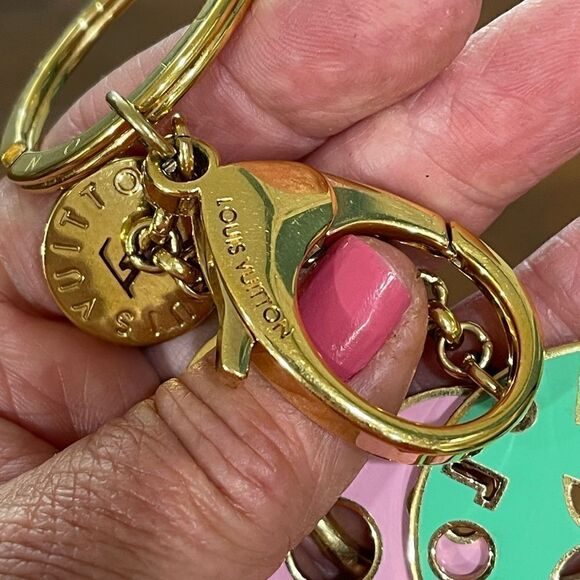 Louis Vuitton authentic bag charm or key ring. Different colors on each side. - Picture 7 of 7